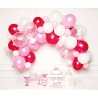 Ballongirlande 70 Ballons pink