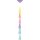 Ballonhänger mit Puscheln 70cm regenbogenfarbig