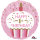 Folienballon 1st Birthday Cupcake Mädchen D43cm