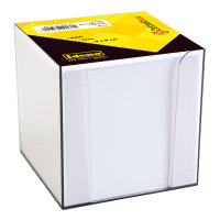 Idena Zettelbox 9x9x10cm weiß, ca.700 Blatt