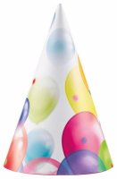 Partyhütchen Balloons 8er