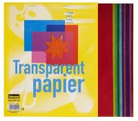 Idena Transparentpap. A5 10 Blatt farbig sortiert