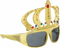 Spaß-Brille King gold