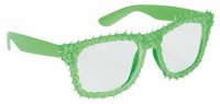 Spaß-Brille Stacheln grün