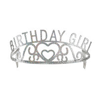 Krone Glitter Metall Birthday Girl